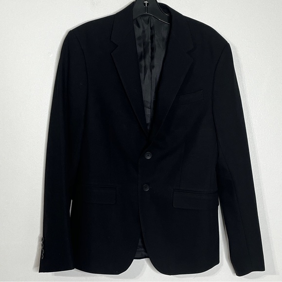 Zara Other - Zara Mens Dress Blazer Two Button Black Jacket 36 US
